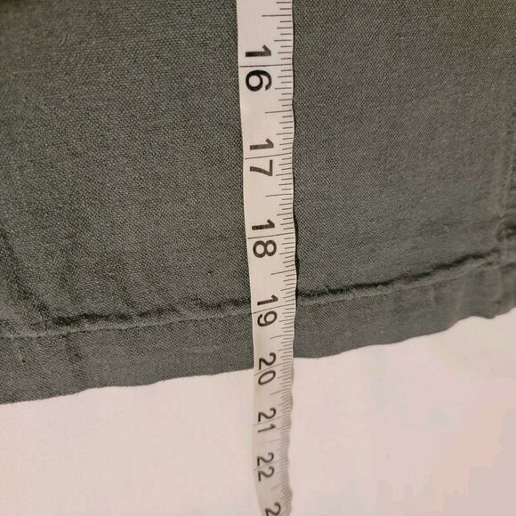 Universal Thread Womens Top Size Medium‎ M Green Linen Fairy Boho - Picture 5 of 6